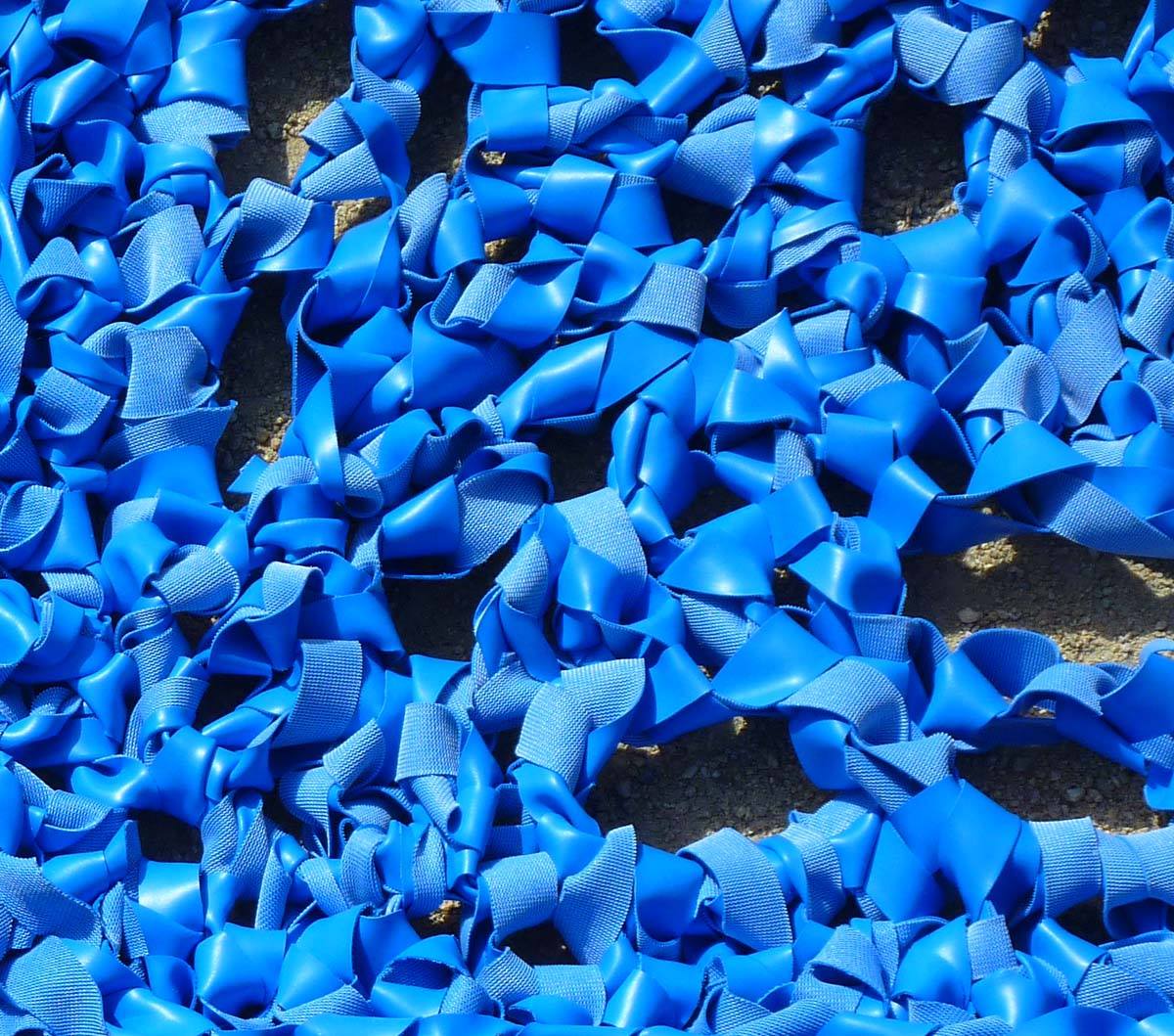 Le bleu du  tapis de Flo